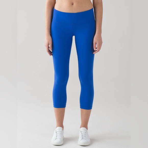 Lululemon Wunder Under Crop III (21”) – Cerulean Blue, Size 6 - Picture 2 of 10
